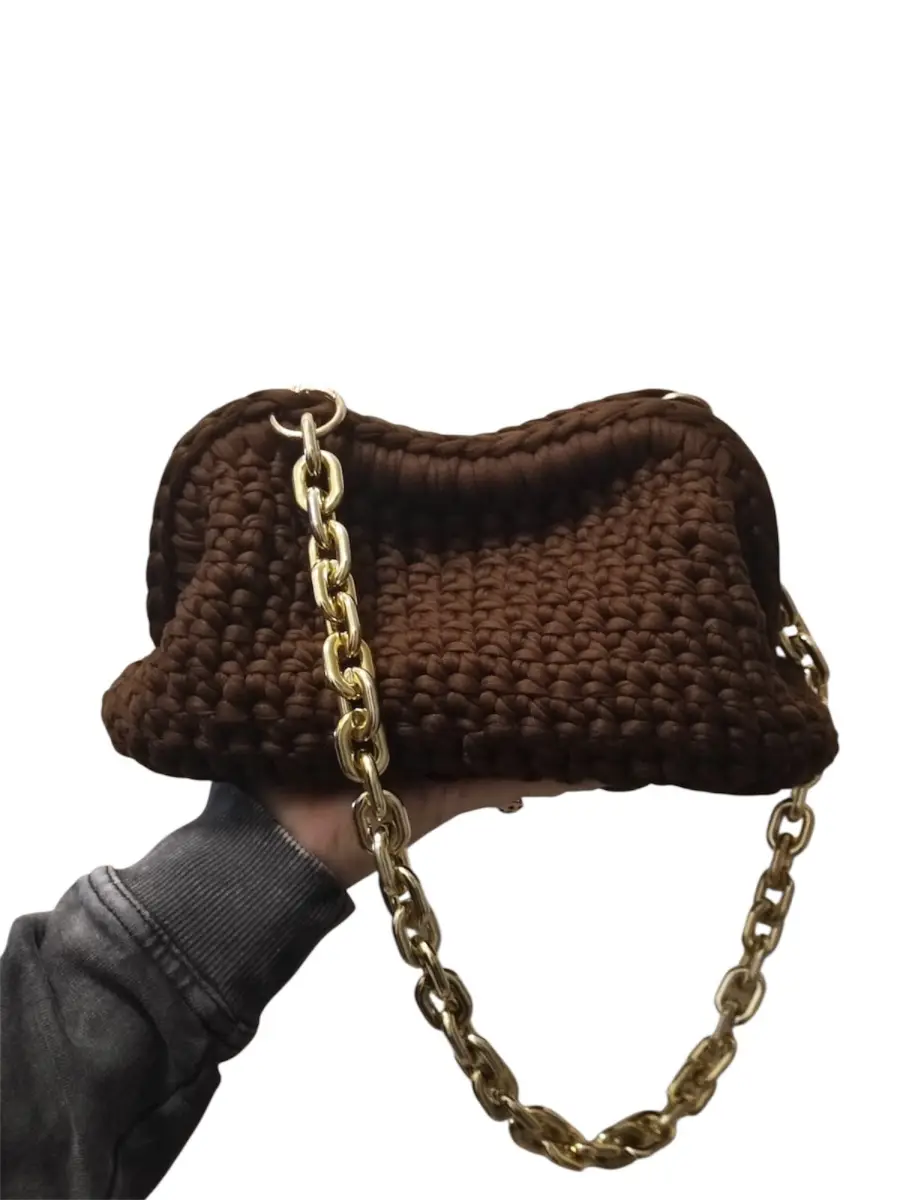 Cluth bag cioccolato  | Carvin Bags