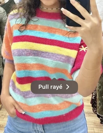 Pull multicolore  | L’Atelier d’Eve 