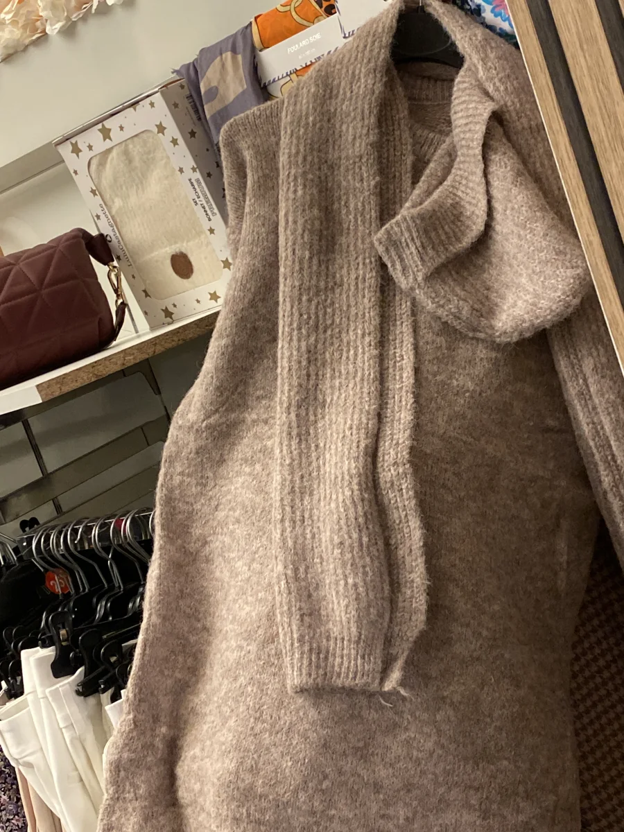 Ensemble Robe pull Écharpe bonnet | Astra boutique 