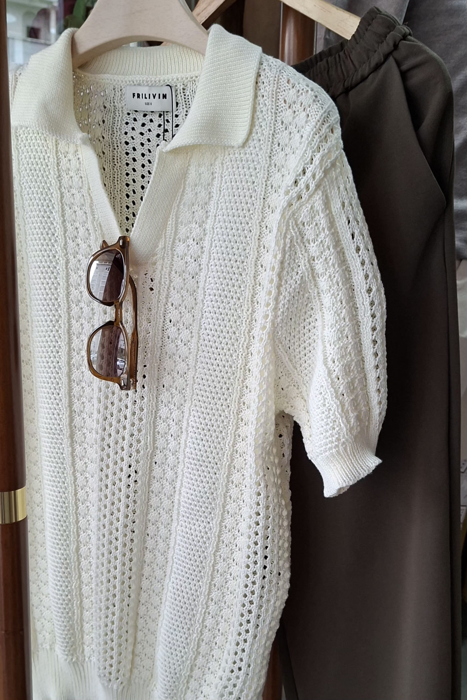 Polo de malha Frilivin em Beje Cod. 741 | definne