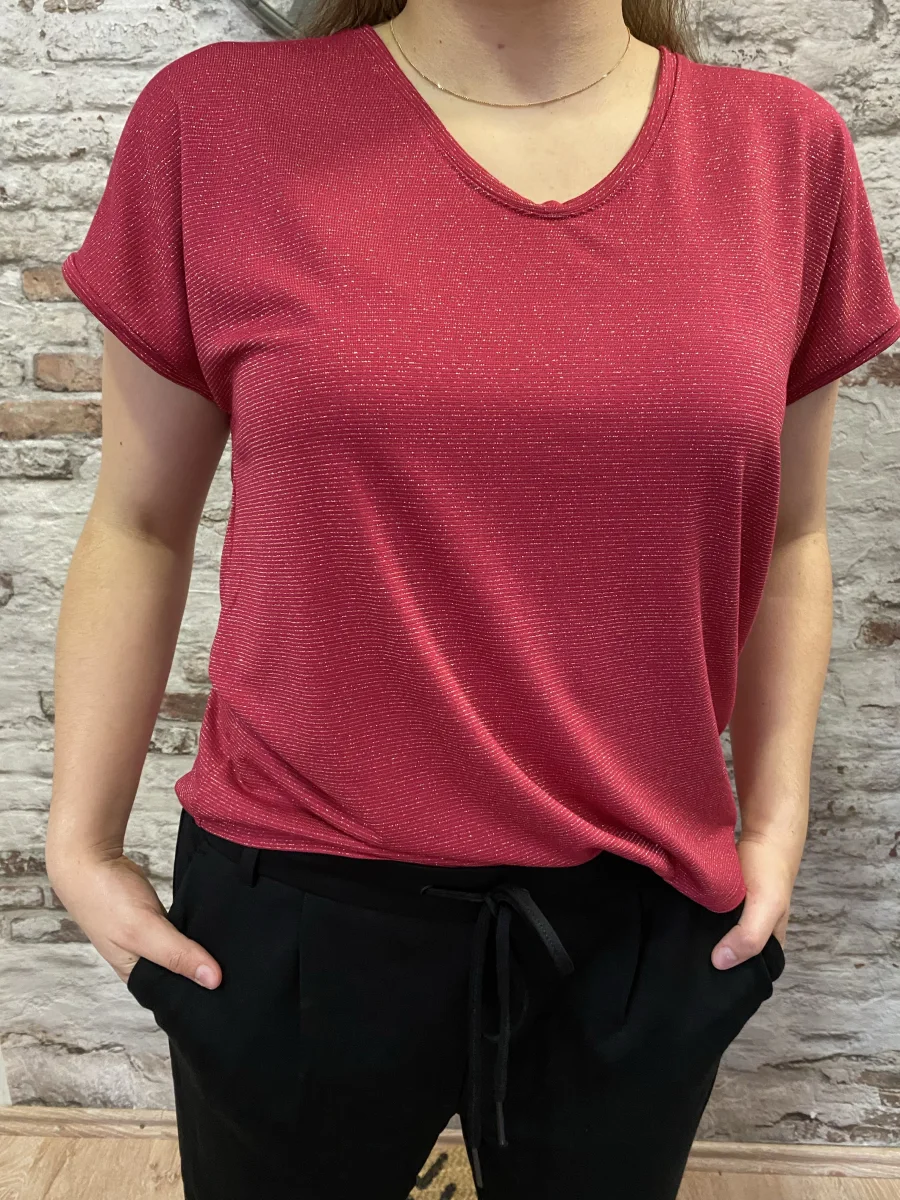 T-shirt rayure doré | Jus de coco 