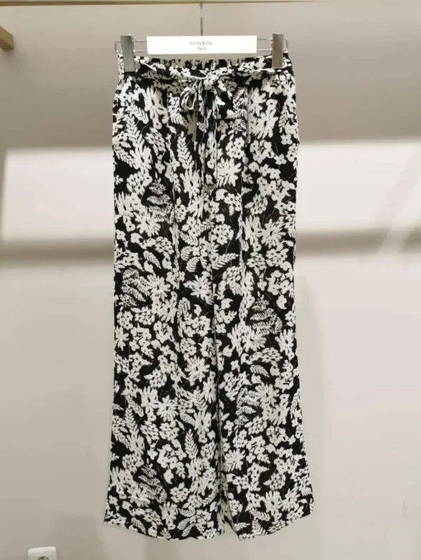 Pantalon fluide feuillage  | Jus de coco 