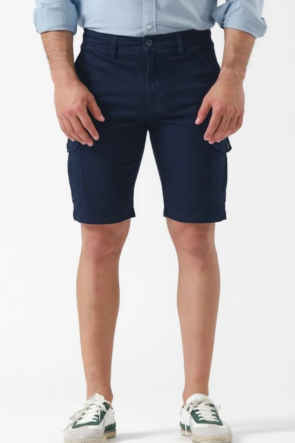 Bermuda de  Sarja Cargo Marinho La Garrocha  | Definne