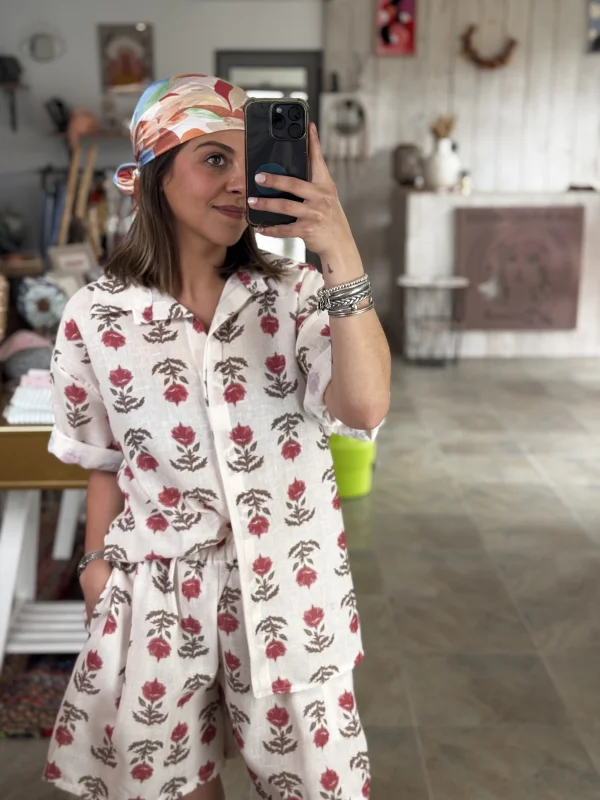 Chemise THÉA écrue  | Les bohemiennes Le Bouscat