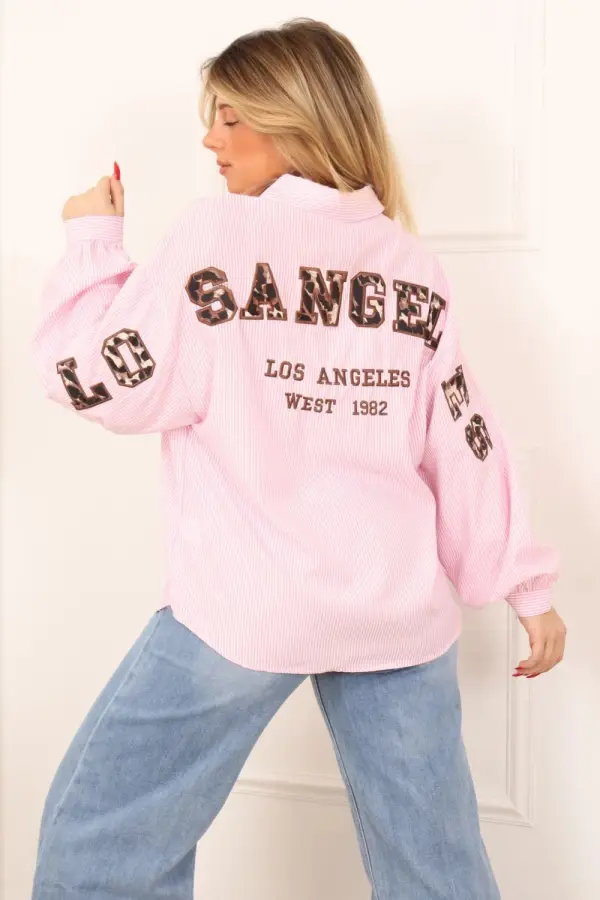 Chemise Los Angeles rose ou beige  | Neyla