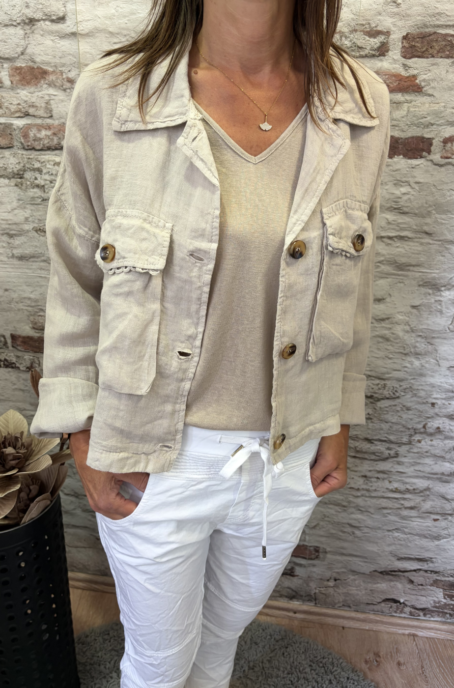Veste lin | Jus de coco 