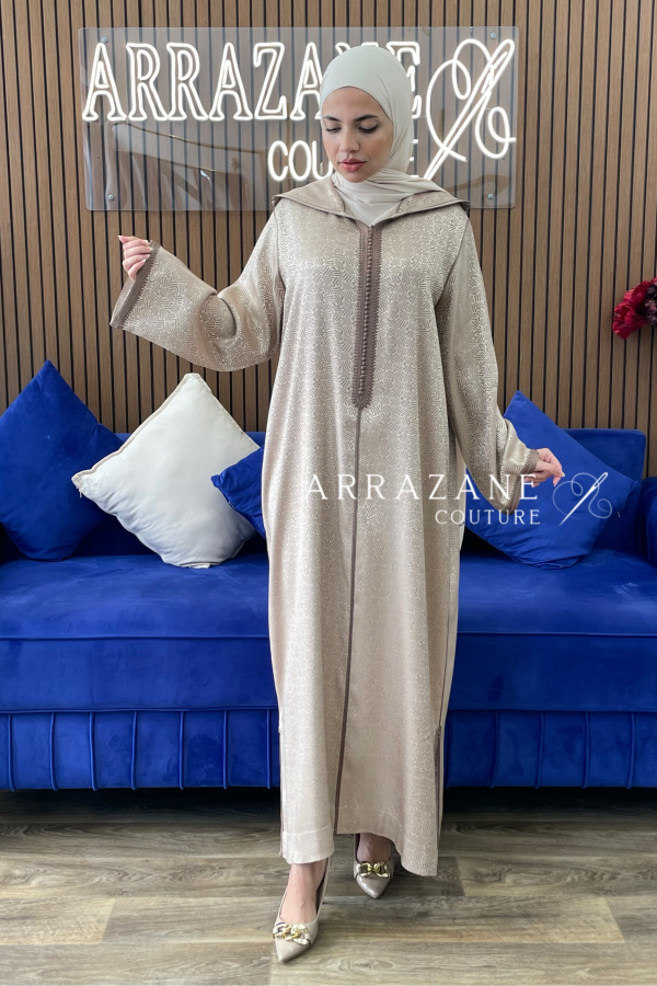 Djellaba Kamkha Marron | CasaZaz