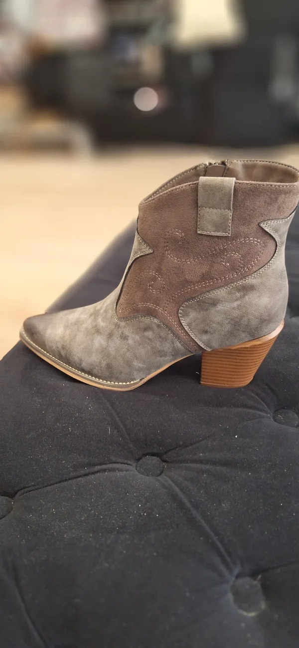 Santiag taupe élégant  | Rynalife