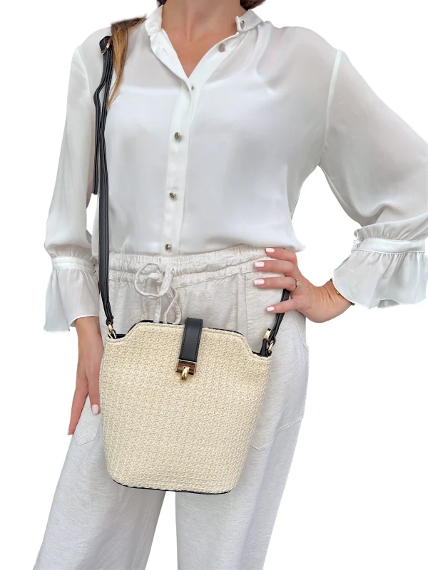 Paula Rafia Blanc Noir | Sac'ré