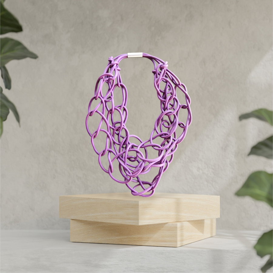 Collier en mailles caoutchouc  | Chouettes vêtements 