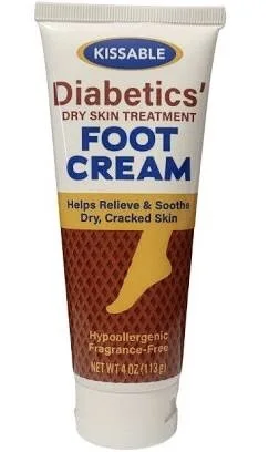 Kissable Diabetics' Dry Skin Treatment Foot Cream 4 oz. | Hit-The-Stage Pharmacy