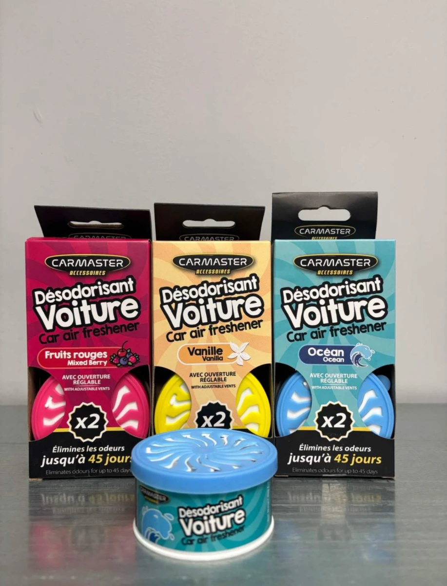 Lot de 2 boites DÉSODORISANT VOITURE | Miniprix