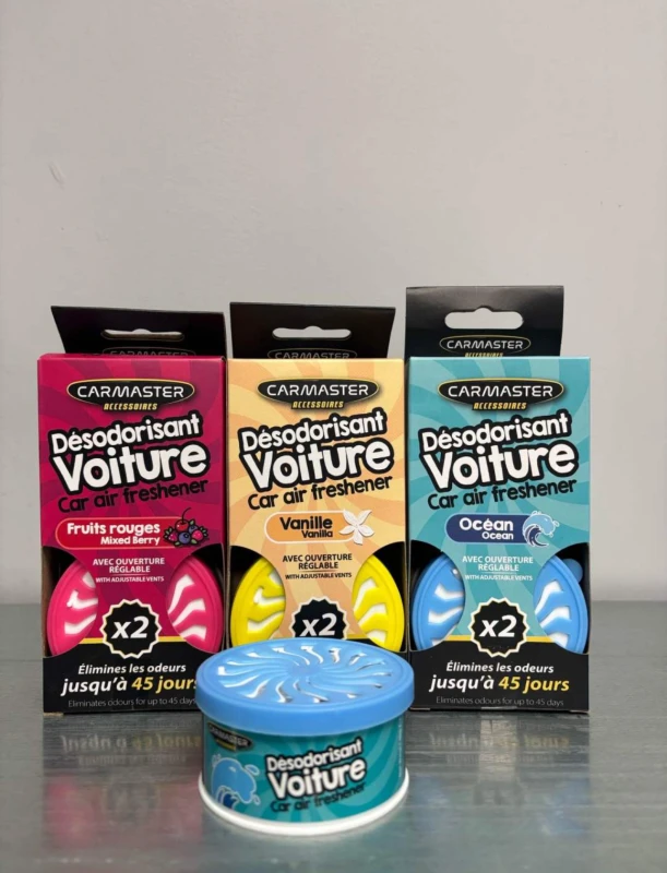 Lot de 2 boites DÉSODORISANT VOITURE | Miniprix