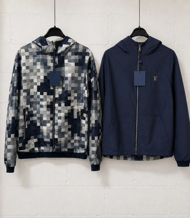 Louis Vuitton Double Face Jacket Dark Blue  | 
