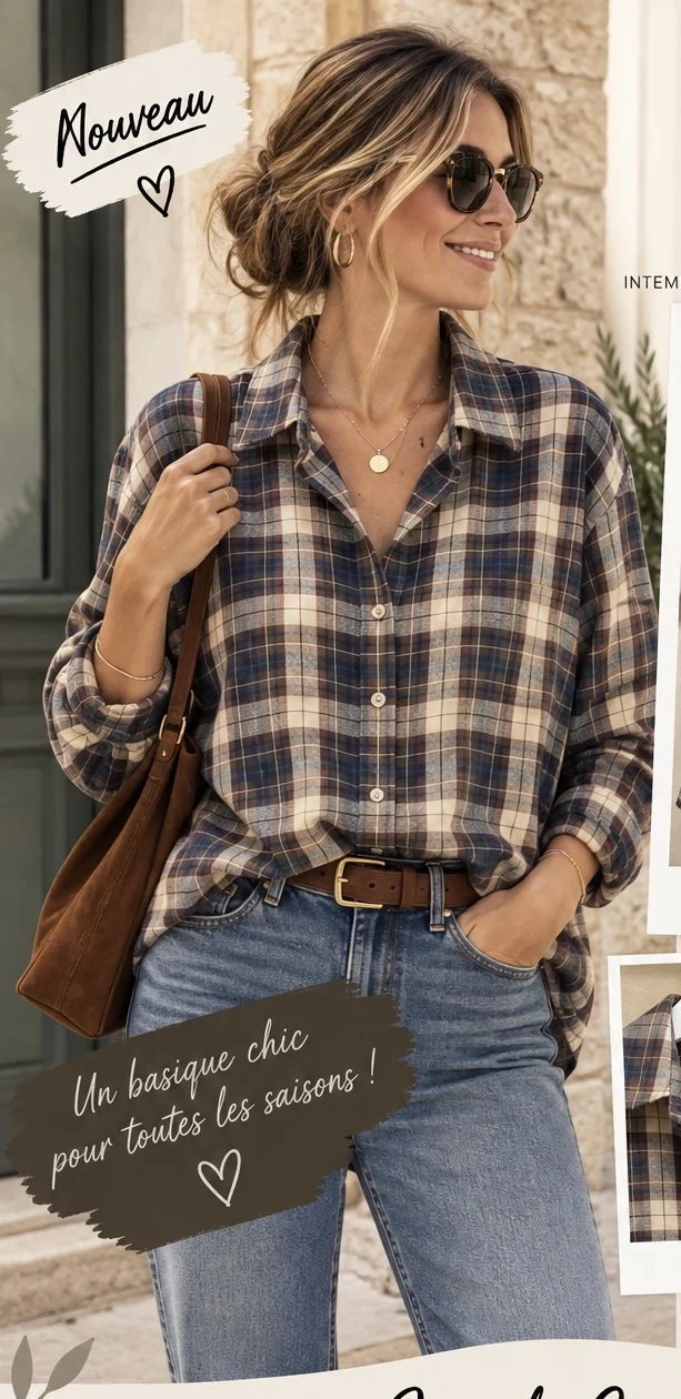 Chemise gros carreaux oversize | Jus de coco
