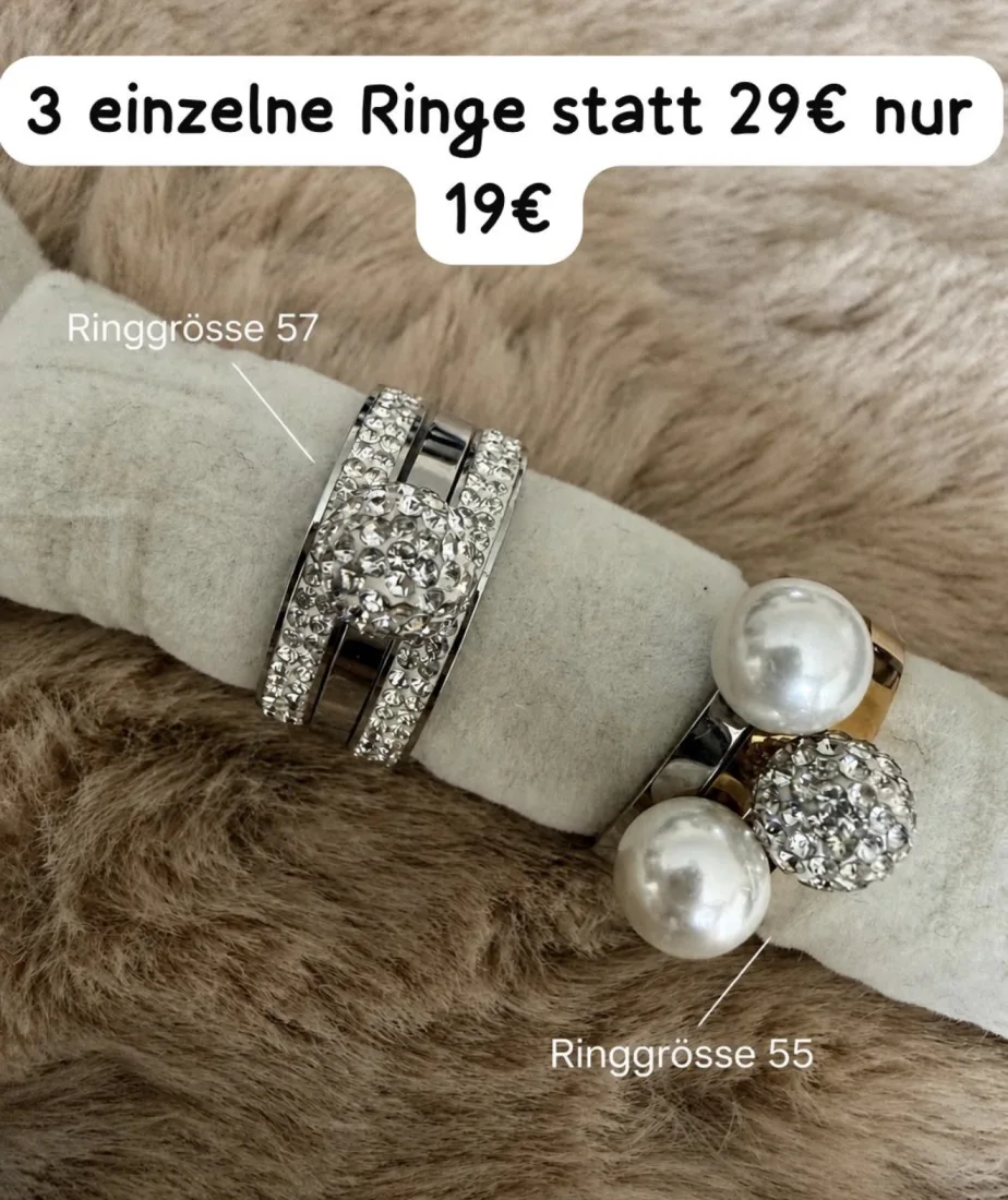 Ring 3fach Edelstahl | LL-Fashion