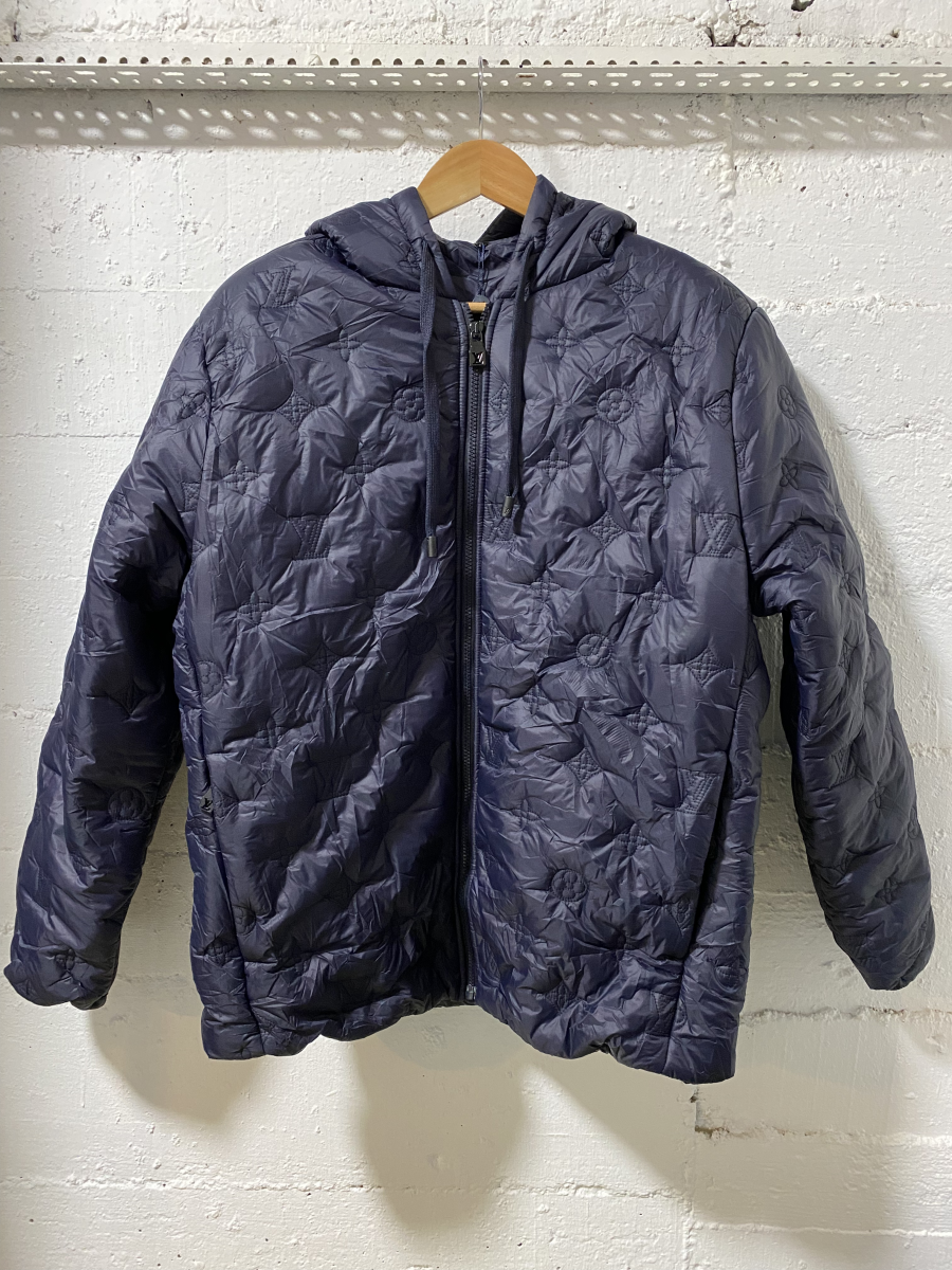 Louis Vuitton Hoodie Blouson Jacket Navy Blue | 
