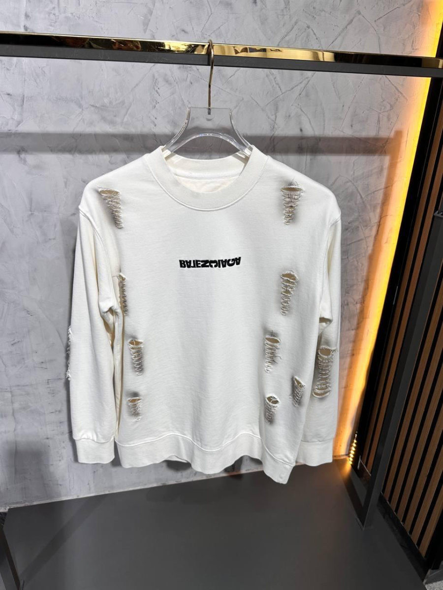 Balenciaga Sweatshirt White  | MASSIMOLUXURYOUTLET