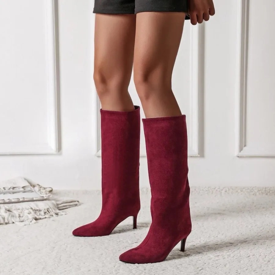 Bottes à talon effet daim | Deal Only One
