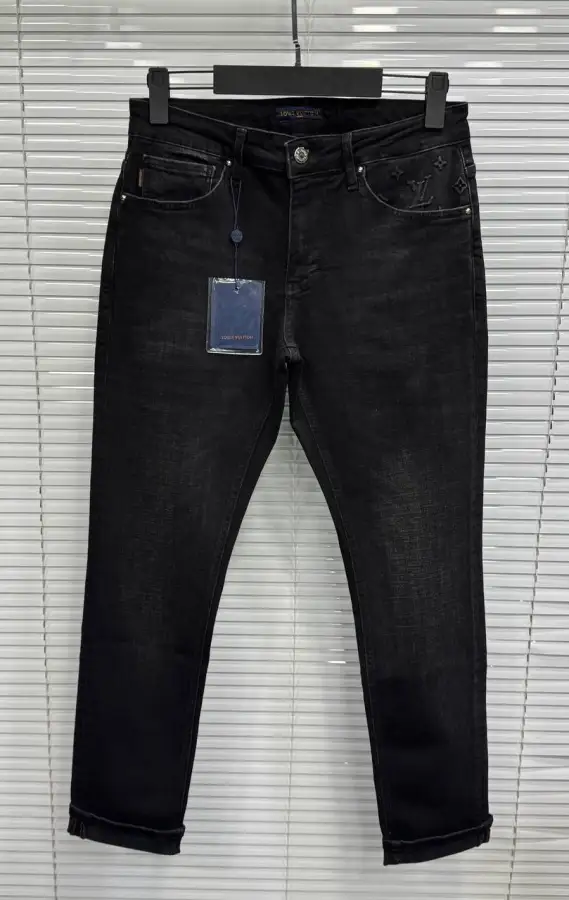 Louis Vuitton Denim Pants Black/Black | MASSIMOLUXURYOUTLET