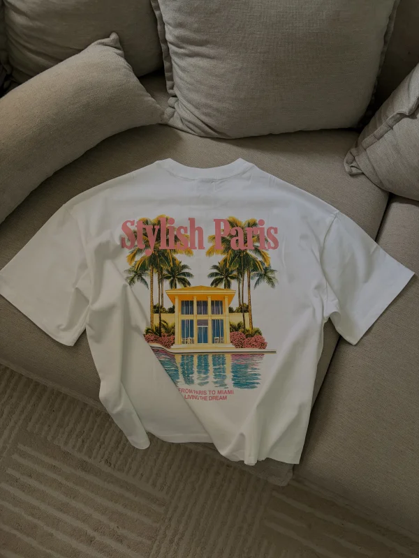 T-SHIRT LIVING YOUR DREAM - BOXY FIT | STYLISH PARIS