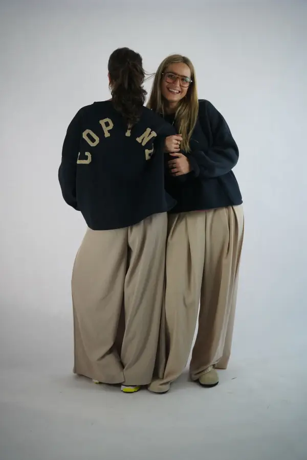 Pleated Side Pants | Salsa Color
