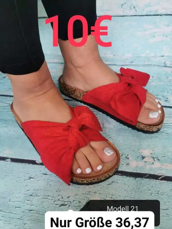Schleifen Pantoletten Nr.21 nur Größe 36 | Lieblings Schuhe 