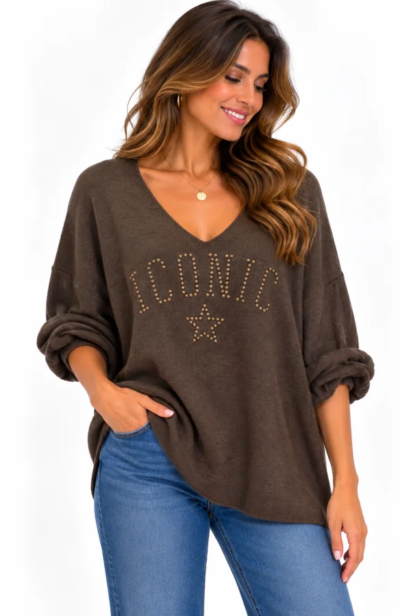 Pull fin iconic etoile | Jus de coco