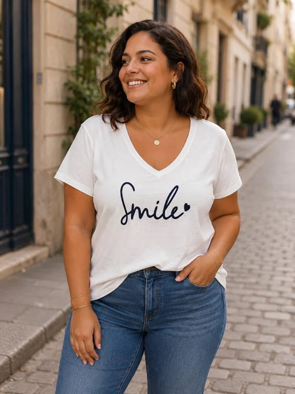 Tee shirt smile Du 42 au 48 | Jus de coco