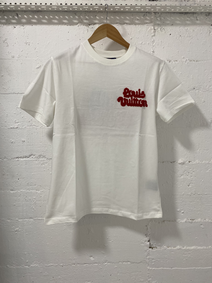 Louis Vuitton T-Shirt White Red LV  | MASSIMOLUXURYOUTLET