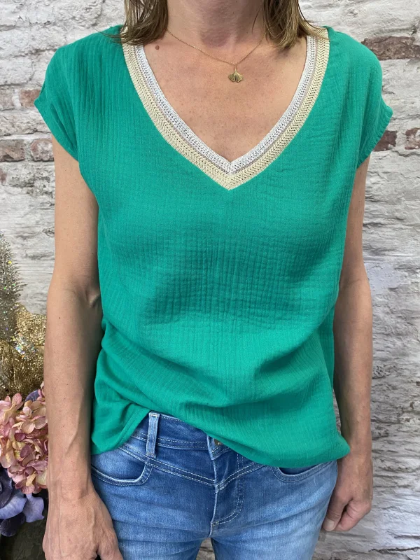 Top gaz de coton grande taille | Jus de coco 