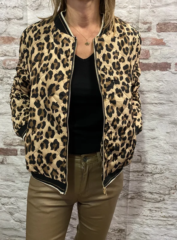 Bombers matelassé léopard | Jus de coco 