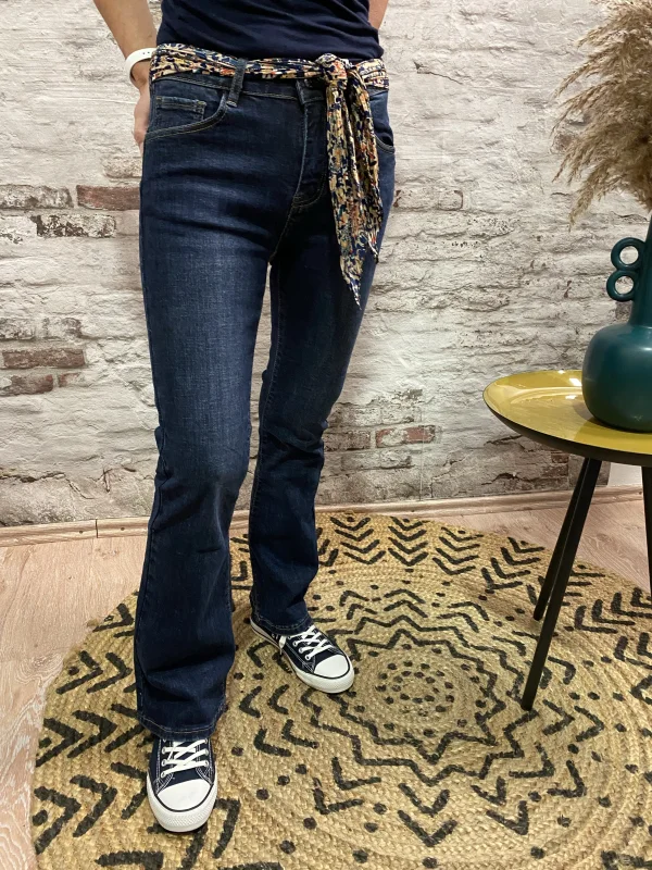 Jeans flare foulard | Jus de coco 