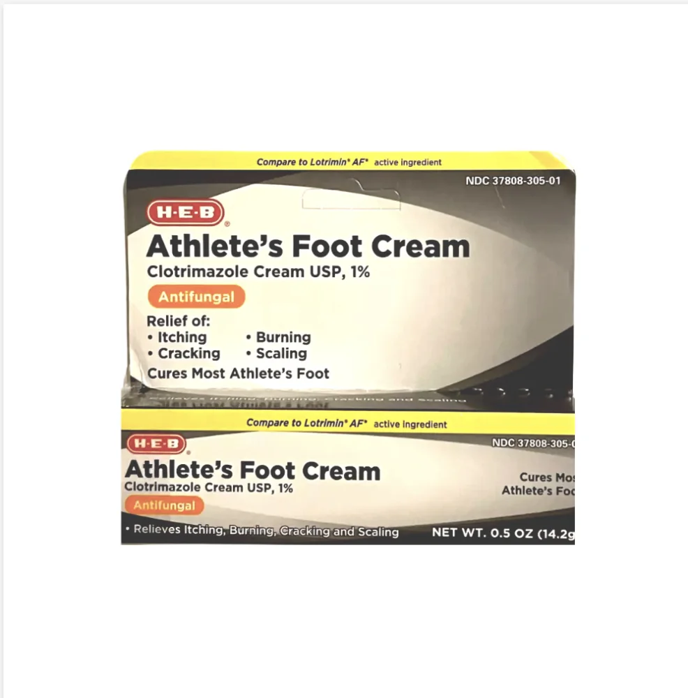 H‑E‑B Clotrimazole 1% Athlete Foot Cream  | Hit-The-Stage Pharmacy