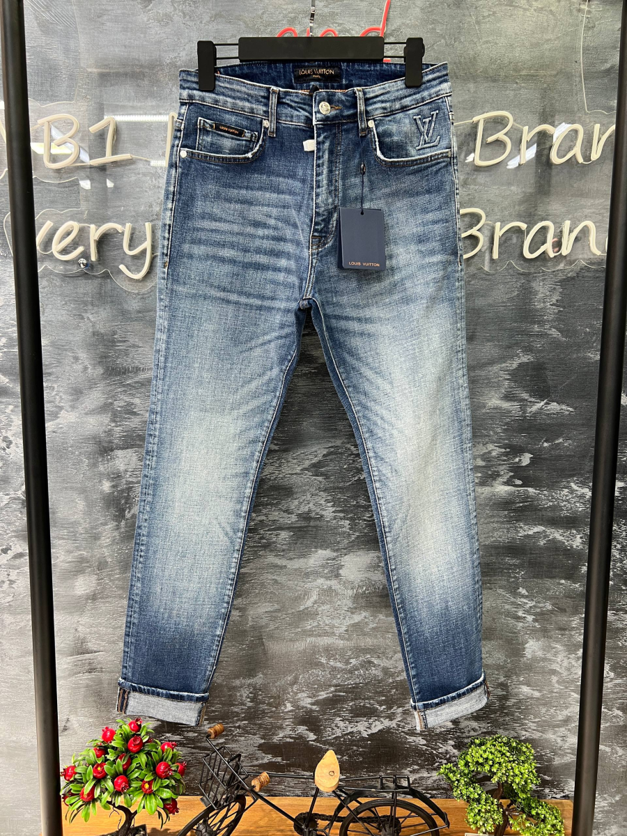 Louis Vuitton Denim Pants Blue  | MASSIMOLUXURYOUTLET