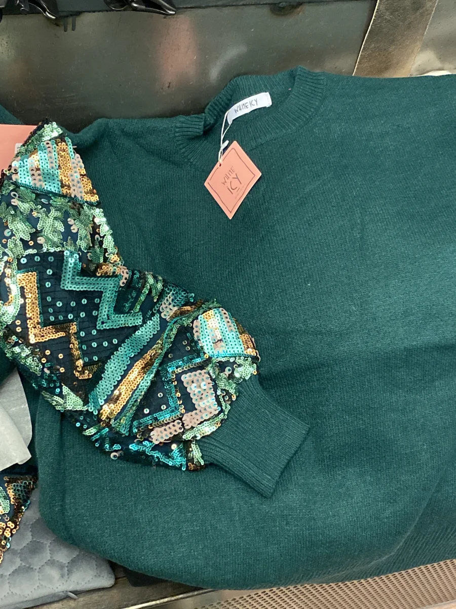 Pull vert | Astra boutique 