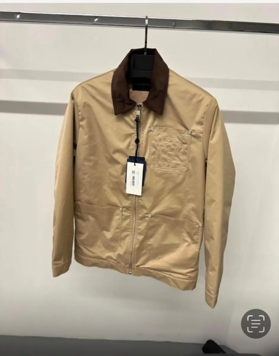 Louis Vuitton Jacket Workwear With Zipper  LV Beige  | MASSIMOLUXURYOUTLET