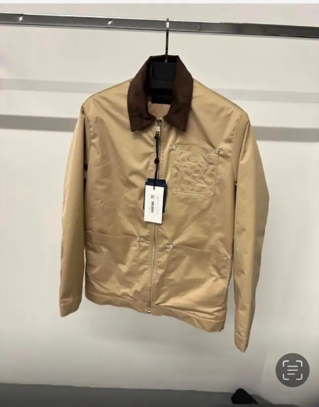 Louis Vuitton Jacket Workwear With Zipper  LV Beige  | MASSIMOLUXURYOUTLET