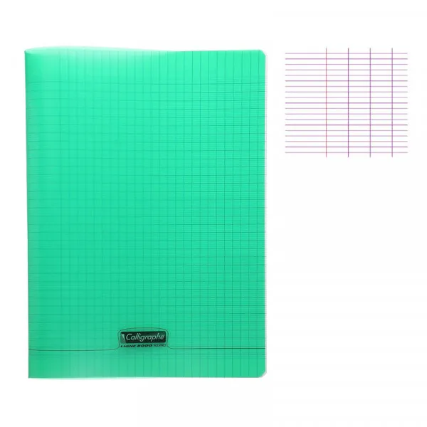 CAHIER COUVERTURE PLASTIQUE 100 PAGE COULEUR ASSORTIE  | GX-IVOIRE SERVICE 