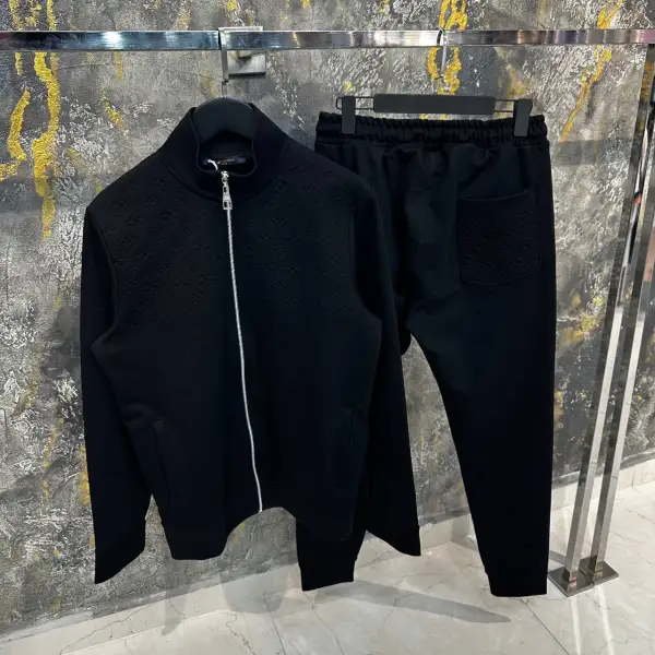 Louis Vuitton Tracksuit Monogram Black | MASSIMOLUXURYOUTLET