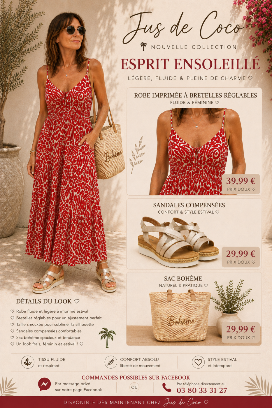 Robe longue | Jus de coco