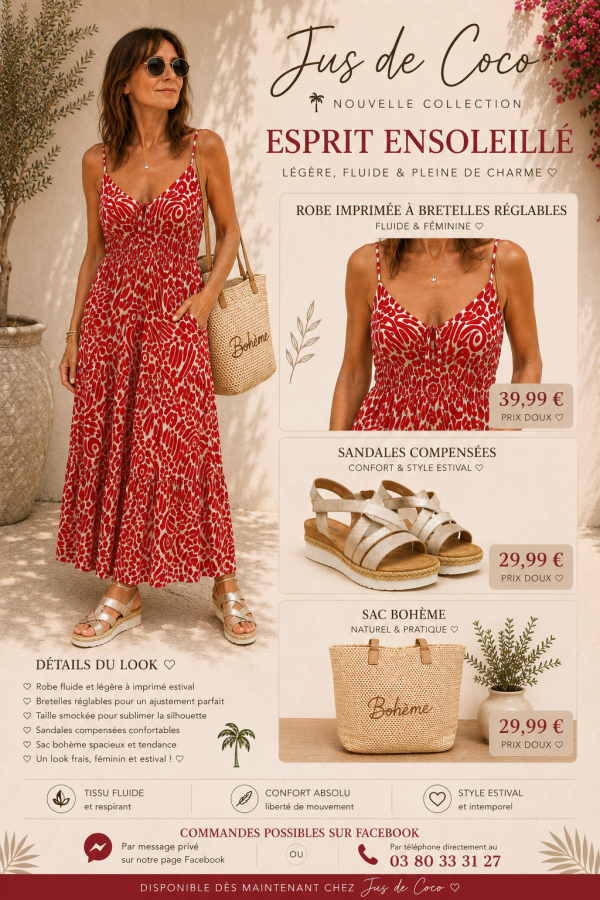Robe longue | Jus de coco