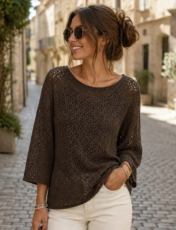 Pull ajouré | Jus de coco