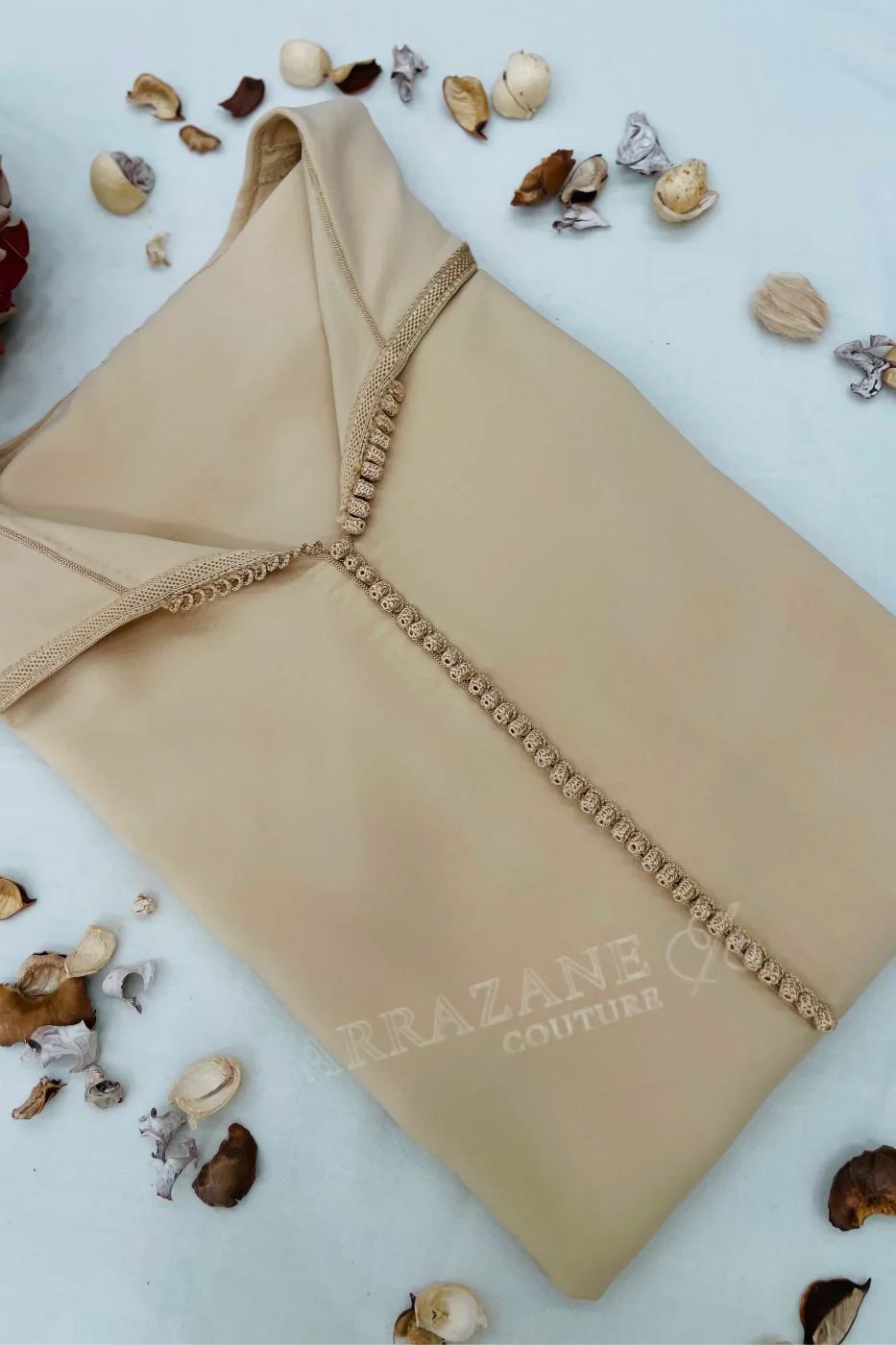 Djellaba Crêpe Berchman Jaune Banan | CasaZaz