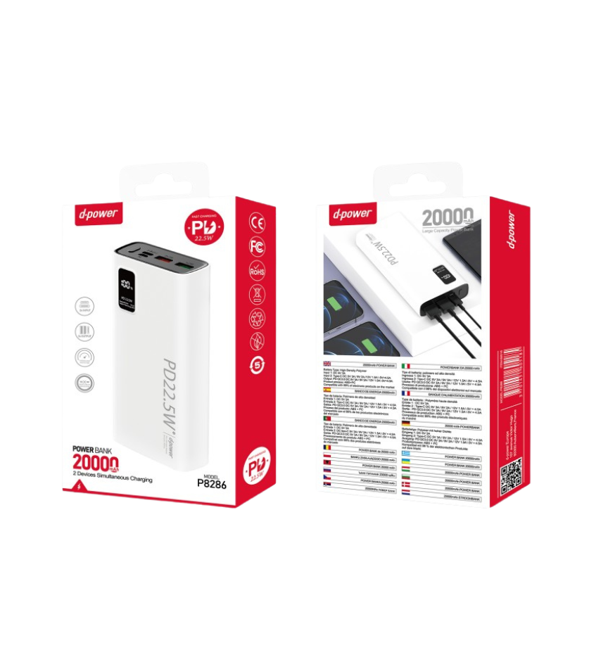 Powerbank 20000 mAh P8286  | Beauty phone 