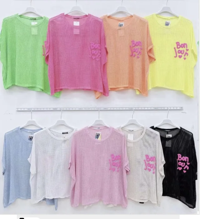 Shirt Lochi Bonjour Gr.36-46/48 | LL-Fashion