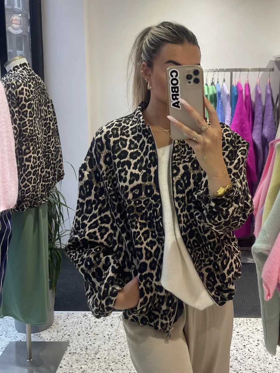 LEOPARD BOMBER | Salsa Color