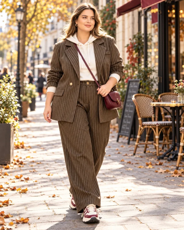 PRÉCOMMANDE pantalon " Gabrielle " marron 36 au 44 | Les Chics Filles by Sab