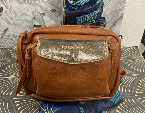 Sac camel doré | Jus de coco 
