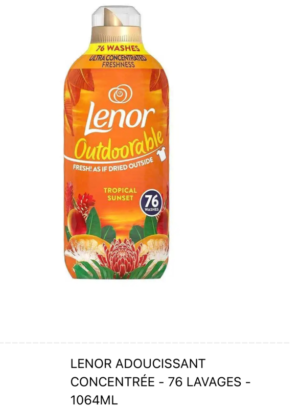 LENOR ADOUCISSANT CONCENTRÉE  | fresh home